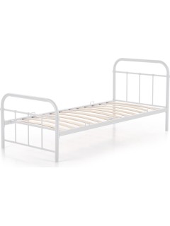 Lit simple métal blanc l90...