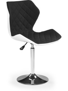 Tabouret de bar tissu noir...