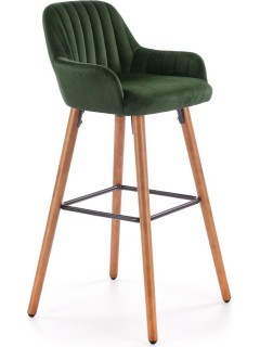 Tabouret de bar vert et...