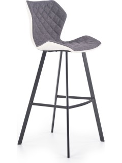 Tabouret de bar tissu gris...