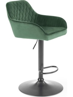 Tabouret de bar tissu vert...