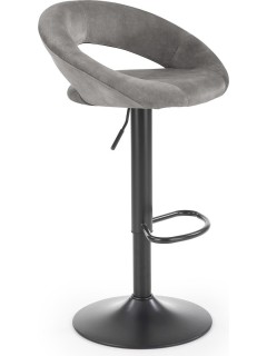Tabouret de bar tissu gris...