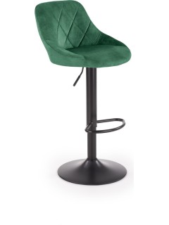 Tabouret de bar tissu vert...