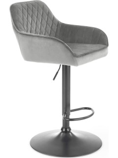 Tabouret de bar tissu gris...