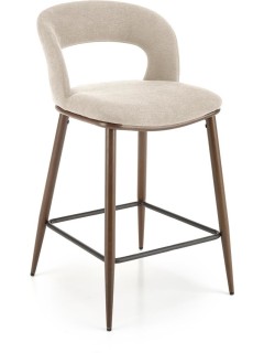 Tabouret de bar tissu beige...