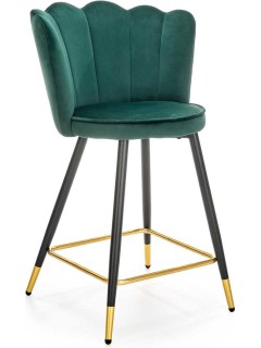 Tabouret de bar tissu vert...