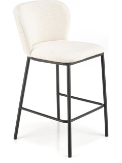 Tabouret de bar tissu beige...