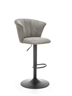 Tabouret de bar tissu gris...