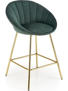 Tabouret de bar tissu vert...