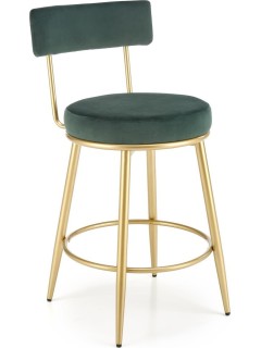 Tabouret de bar tissu vert...