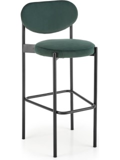 Tabouret de bar tissu vert...