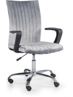 Chaise de bureau tissu gris...