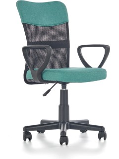 Chaise de bureau tissu vert...