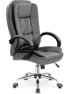 Fauteuil eco-cuir noir H110...