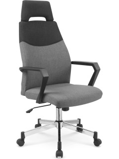 Chaise de bureau gris et...