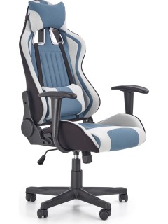 Chaise de bureau blanc bleu...