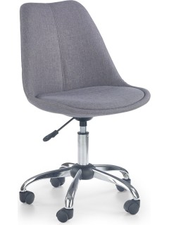 Chaise de bureau tissu gris...