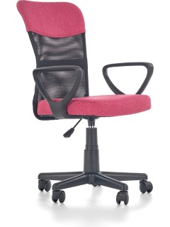 Chaise de bureau rouge et...
