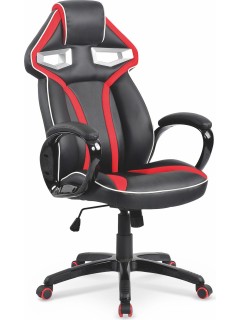 Chaise de bureau rouge et...