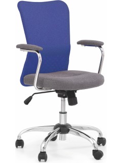 Chaise de bureau bleu et...