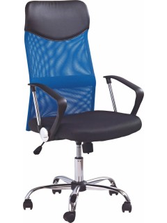 Chaise de bureau bleu et...