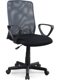 Chaise de bureau gris et...