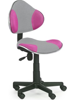 Chaise de bureau tissu rose...