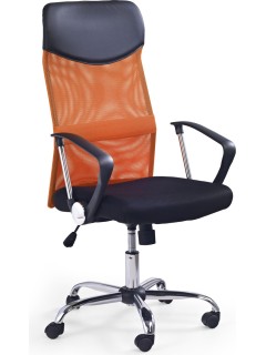 Chaise de bureau orange et...