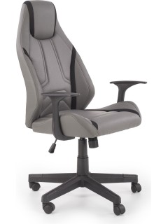 Chaise de bureau gris et...