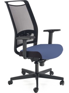 Chaise de bureau bleu et...
