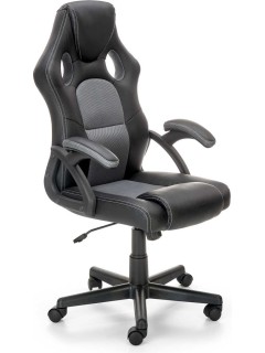 Chaise de bureau gris et...