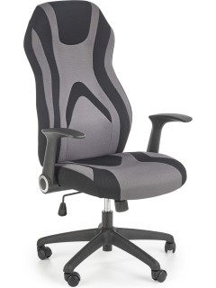 Chaise de bureau gris et...