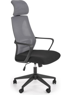 Chaise de bureau gris et...