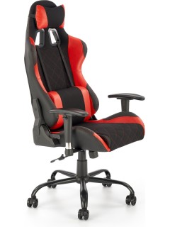 Chaise de bureau rouge et...