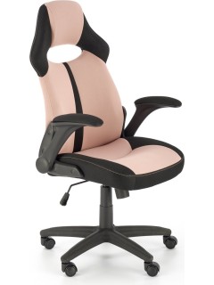 Chaise de bureau rose et...