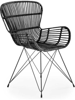 Chaise classique noir pieds...