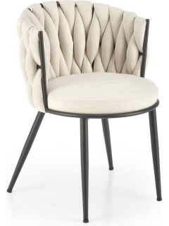 Chaise dossier demi lune...