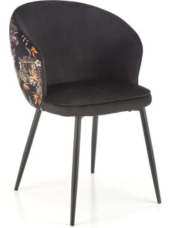 Chaise avec motif, velours...