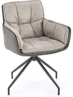 Chaise pivotante bicolores...