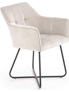 Chaise design en tissu...