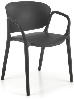 Chaise en plastique noir...