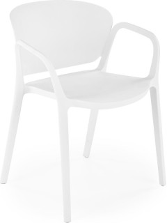 Chaise en plastique blanc...