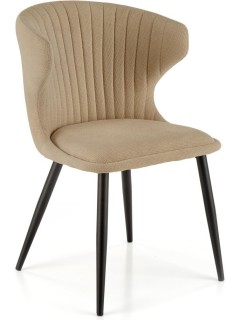 Chaise tissu beige foncé...