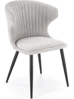 Chaise tissu gris dossier...