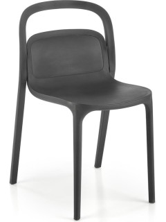 Chaise en plastique noir...