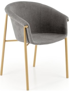 Chaise tissu gris avec...