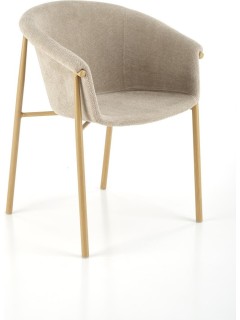 Chaise tissu beige avec...