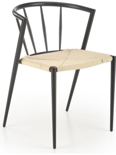 Chaise métal noir avec...