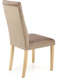 Chaise design tissu beige...