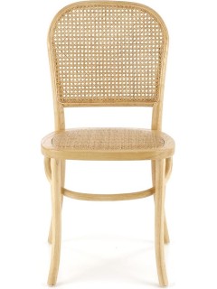 Chaise bois et rotin...